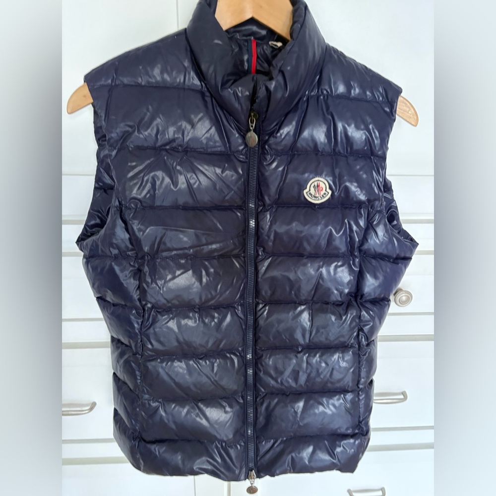 Moncler Dark Blue Quilted Vest